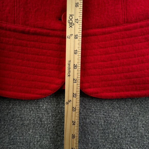 Pendleton Petite Women Blazer Small Red Wool Business Work 3 Button Adult - Picture 3 of 15
